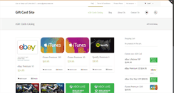 Desktop Screenshot of giftcardsite.net